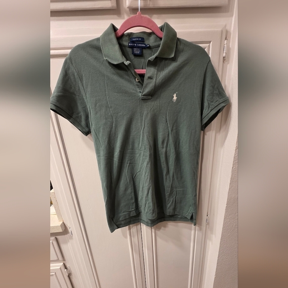 Ralph Lauren Women's Jade Green Classic Fit Polo ~ Size Medium - Picture 6 of 9